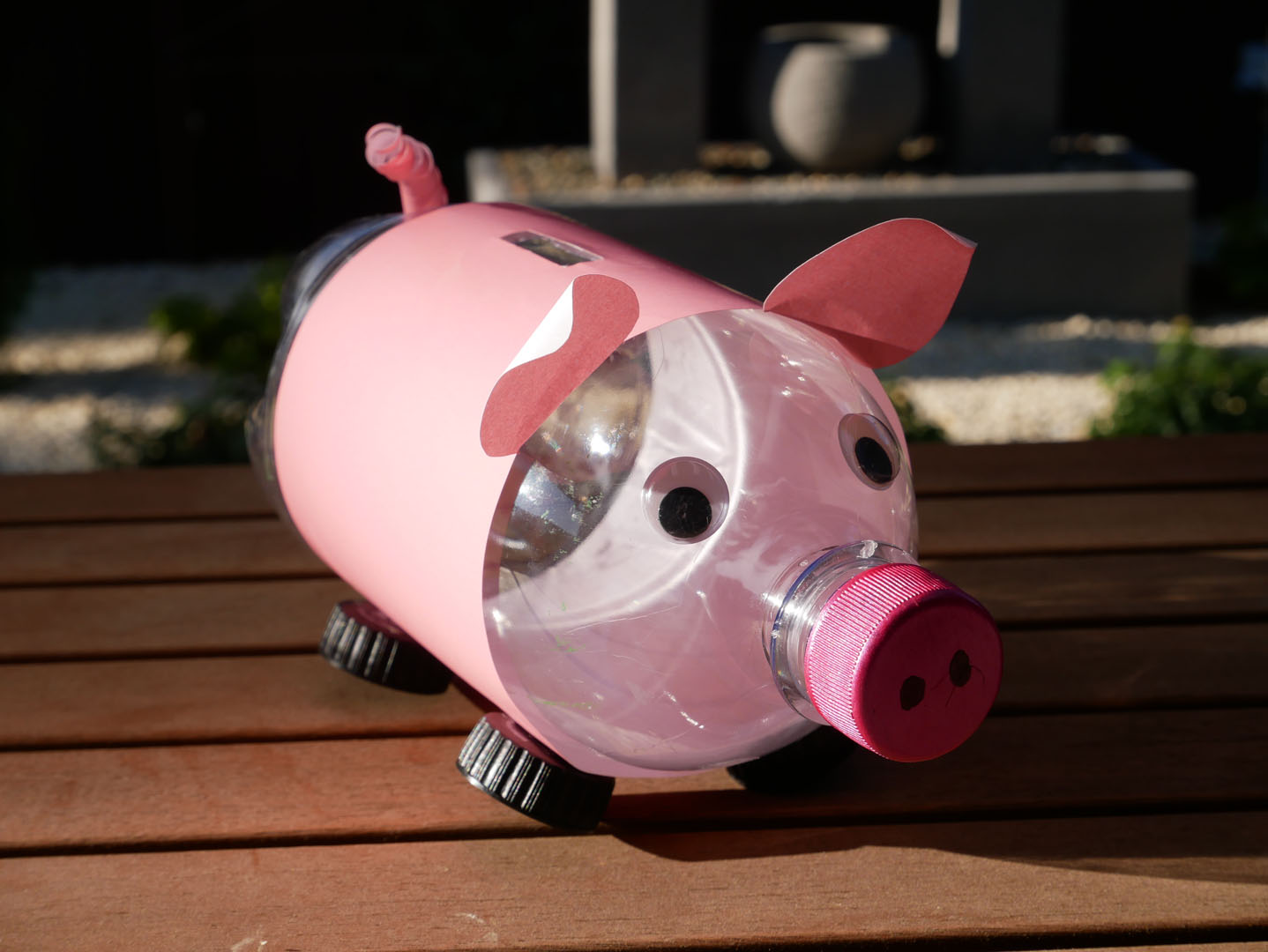 TOCK Crafts - Plastic Bottle Piggy Bank